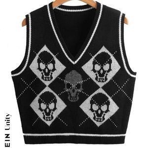 Skull sweater vest